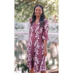 NWT Gal Meets Glam Adelaide Flutter Empire Waist Dress NWT Sz. 12